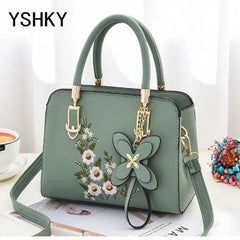 Sac à bandoulière grande capacité pour femmes, sac à bandoulière motif litchi, sac seau Portable en PU, sacoches pour dames