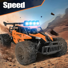 Voiture télécommandée tout-terrain à dérive avec LED, véhicule d'escalade Rc à grande vitesse, camions 2.4G, jouet d'extérieur pour enfants, cadeau, 1:16