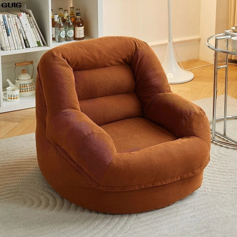 GUIG Lazy Sofa Tatami Small Bedroom Balcony Single Can Lie Or Sleep Nest Sofa Network Red New Small Sofa Bean Bag Chairs