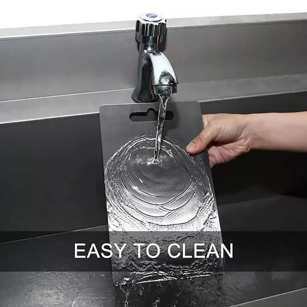 Tablettes De Coupe Pour Cuisine En Acier Inoxydable 304 Antidérapantes Épaisses Double Face De Grade Alimentaire Portatives Pour Le Coupe De Fruits Et De Viandes Portable Antidérapant Planche à viande Imperméable