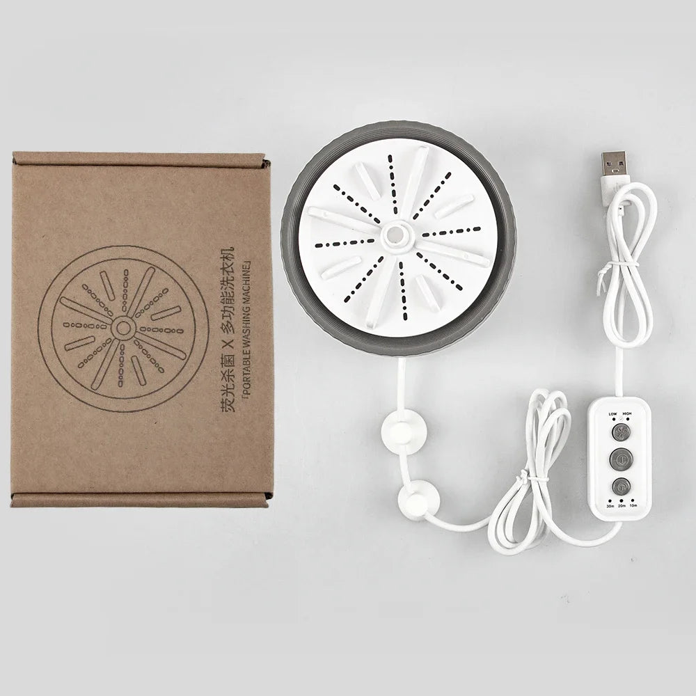 Mini Machine à laver télécommandée portable USB rotative Turbo fruits ultrasons pour vêtements maison cuisine voyage Machine de nettoyage