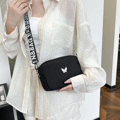 Nouvelle mode femmes sacs à bandoulière sac de maquillage femmes tendance Lingge broderie appareil photo sac à bandoulière conception Nylon petit sac de messager