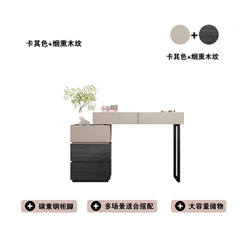 Zz – commode moderne simple en bois massif, armoire intégrée pour chambre à coucher, multifonctionnelle, petit appartement, table de chevet, maquillage