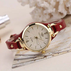 Simple femmes montre de luxe Design en cuir montre dames Quartz montre-bracelet couleur unie mode femmes cadeau montre Relojes Para Mujer
