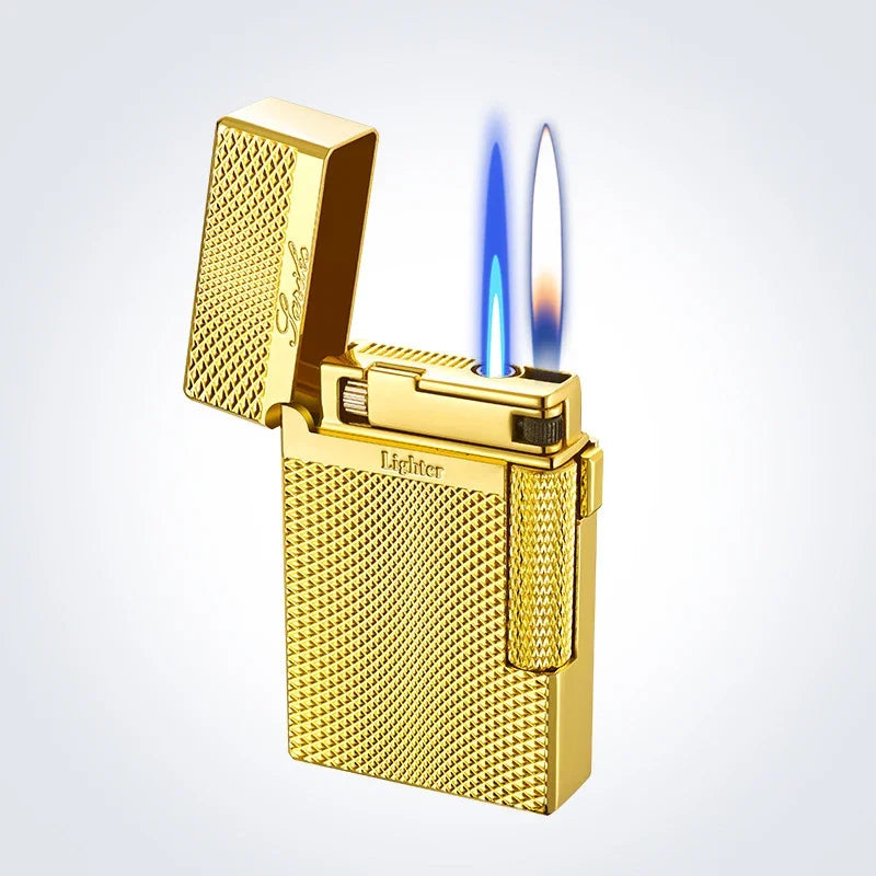 Torch Gas Lighter Cigarette Lighter Metal Windproof Flint Unusual Lighters Smoking Accessory Butane Gadgets for Men Gift Lighter