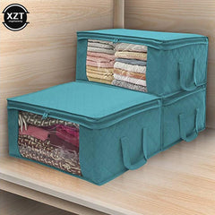 Boîte de rangement pliante pour la maison, étui de collecte de vêtements à la mode, tissu Non tissé avec fermeture éclair, boîte de rangement pour couette résistante à l'humidité
