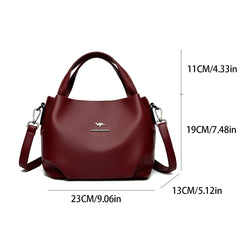 Sac à bandoulière en cuir souple pour femme, sacs à poignée supérieure, sac à main de créateur de luxe, sac à main pour femme, document solide lancé, CommConsulSac