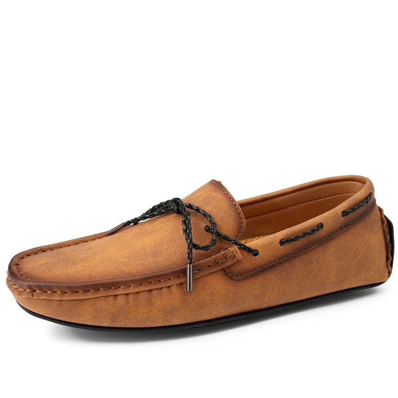 Hommes mocassins en cuir de haute qualité hommes sans lacet chaussures décontractées mocassins chaussures plates pour hommes mode hommes chaussures hommes chaussures de conduite taille 38-49