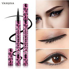 YANQINA crayon Eyeliner liquide + 4D ensemble de Mascara imperméable cosmétiques Eye Liner épais Curling Mascara crayon à sourcils maquillage des yeux