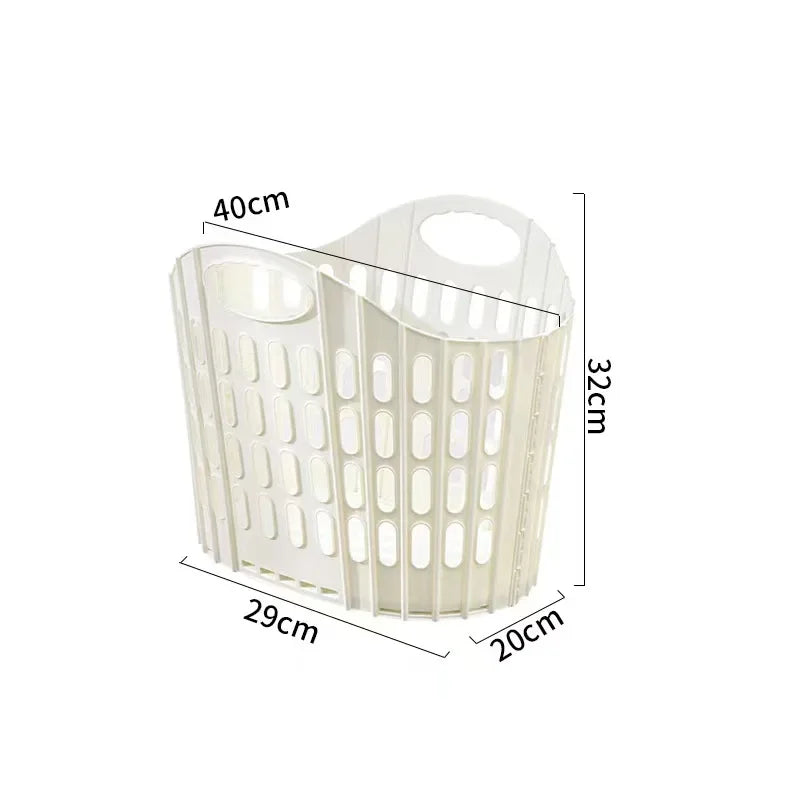 Panier à linge pliable avec support mural, panier à vêtements pliable et étanche, organisateur permettant de gagner de l'espace pour salle de bain, rangement, chambre à coucher
