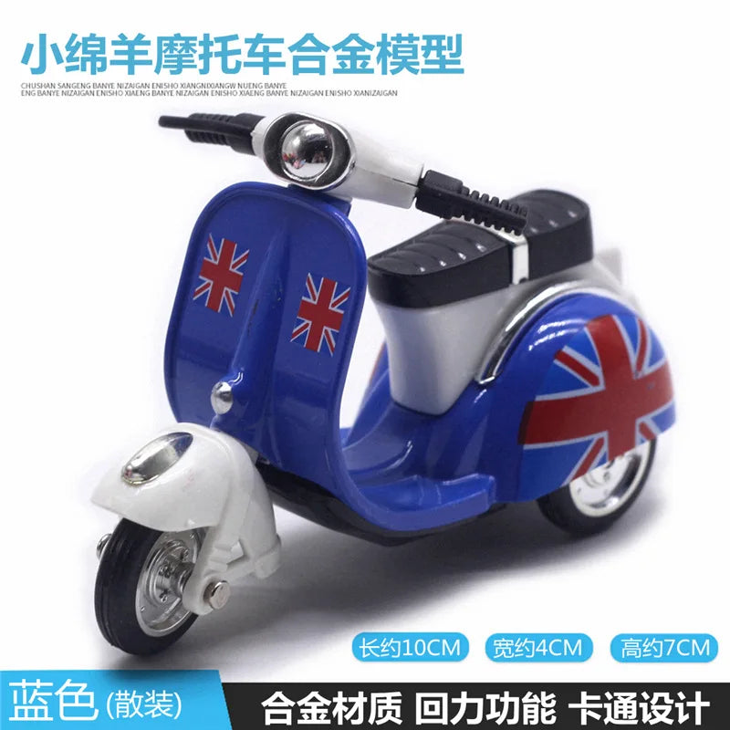 Mignon moulé sous pression en alliage métal voiture Bus moteur Tricycle moto Taxi modèle jouet enfants cadeau d'anniversaire