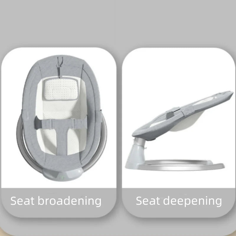 Chaise à bascule pour bébé de 6 à 18 mois, berceau électrique inclinable pour nouveau-né, téléphone portable, Bluetooth, musique apaisante