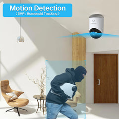 Lenovo 5MP WiFi caméra maison intelligente caméra IP intérieure couleur nuit suivi automatique sécurité CCTV Surveillance bébé moniteur