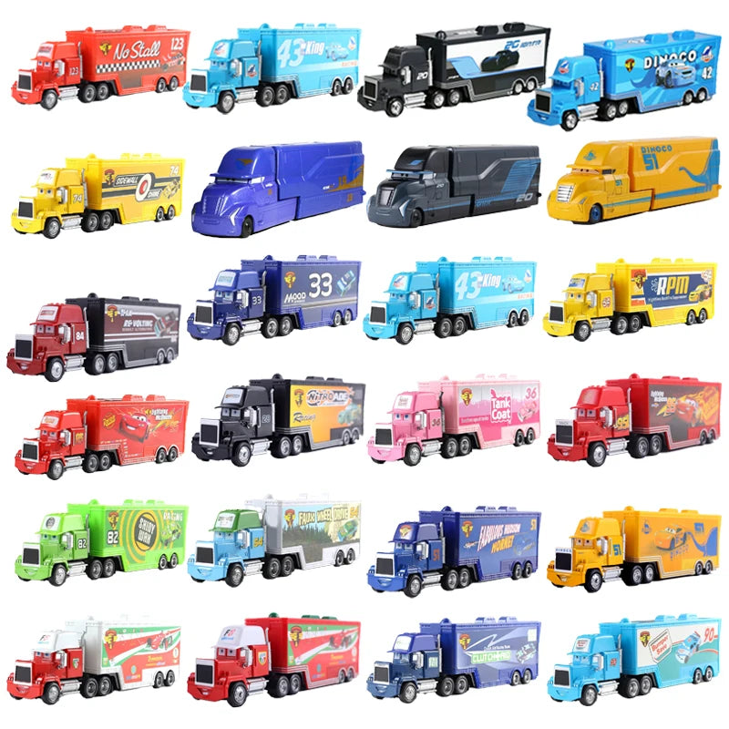 Disney Pixar Cars 2 3 Lightning McQueen Mack oncle Jackson Storm voiture camion 1:55 véhicule moulé sous pression jouets en métal cadeau pour enfants enfant