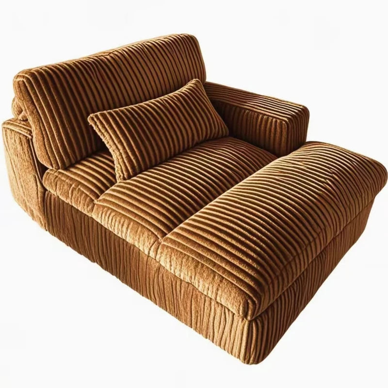 Canapé-lit Double en velours côtelé de luxe, Style italien rétro, pour salon, Compression sous vide, lavable, personnalisable