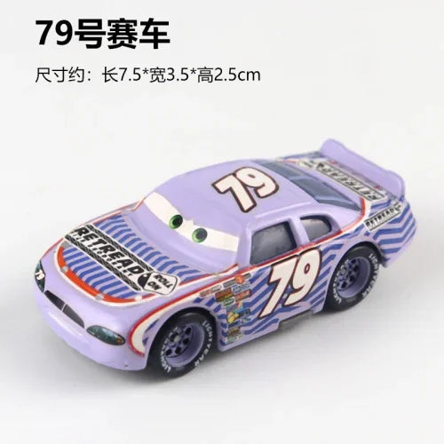 Tous les styles Disney Pixar Cars métal moulé sous pression voitures modèle Lightning McQueen alliage voiture numéro 4.19.28.36.51 101 série de course jouet