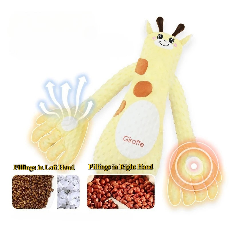 Poupée de tapotement pour bébé, avec paume apaisante, télécommande, oreiller électrique pour les mains, palmier apaisant, cadeau pour nouveau-né