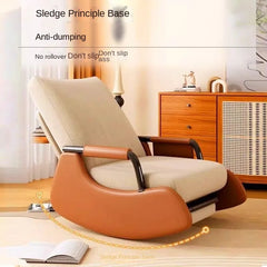 Fauteuil à bascule pour la pause déjeuner, fauteuil inclinable paresseux, canapé Tat, balcon, adulte unique, maison, loisirs, paresseux, peut dormir, coussin en latex