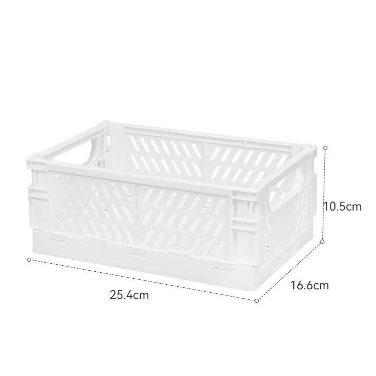 Caisse de rangement pliable en plastique, panier pliable, empilable, mignon, maquillage, bijoux, jouets, boîtes pour boîte de rangement, organisateur Portable