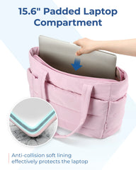 BAGSMART sac femme couleur unie sac fourre-tout trajet collège rembourré sac à bandoulière loisirs Simple femme sacs à main pour voyage