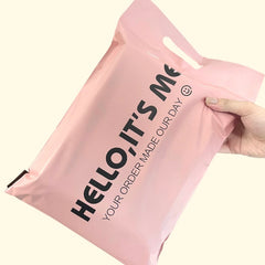 Sacs d'expédition personnalisés, 50 pièces, boîte à chaussures cadeau en plastique, sacs d'emballage de produits, sacs Express étanches, impression de Logo