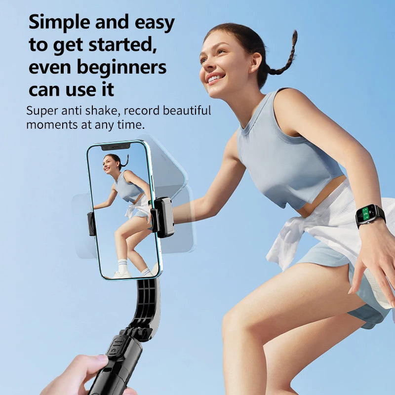 COOL DIER 2025 nouveau stabilisateur de cardan portatif Bluetooth téléphone portable perche à Selfie trépied réglable pour Smartphone Tiktok Live