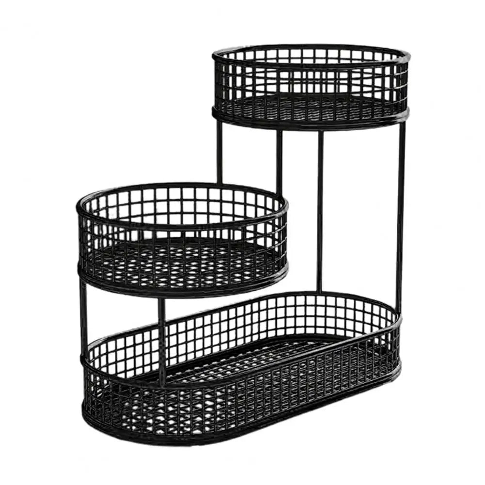 Panier à fruits, bol à plusieurs niveaux, organisateur de stockage de fruits et légumes pour comptoir de cuisine, panier en fil métallique, support de bol pour collations