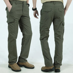 Pantalon Cargo Long Imperméable pour Homme, Vêtement d'Extérieur Respirant, Style Militaire FJMale à vaccage Rapide, Collection Été 2023
