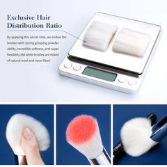 Jessup – ensemble de pinceaux de maquillage professionnels synthétiques naturels, fond de teint, poudre, mélange de Contour, ombre à paupières, 15-25 pièces